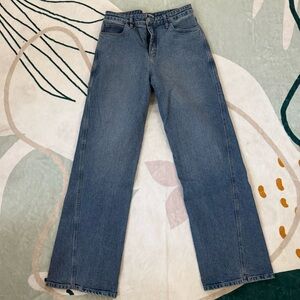 A.L.C. Women's Straight Leg Blue Jeans